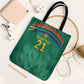 South Africa Cricket Custom Tote Bag African King Proteas Green