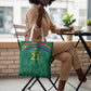 South Africa Cricket Custom Tote Bag African King Proteas Green