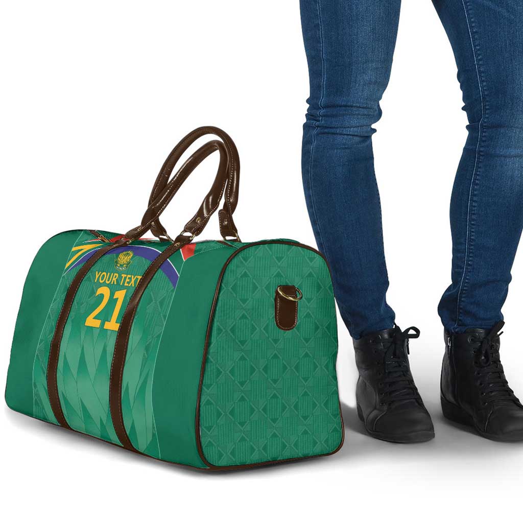 South Africa Cricket Custom Travel Bag African King Proteas Green