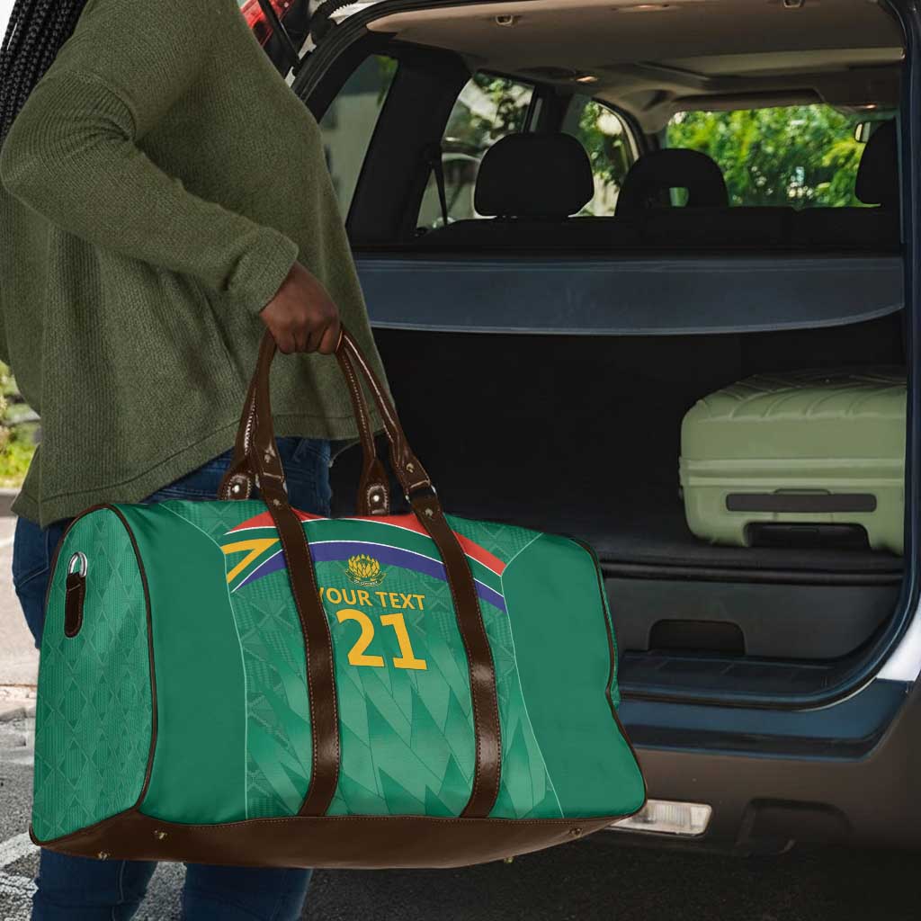 South Africa Cricket Custom Travel Bag African King Proteas Green