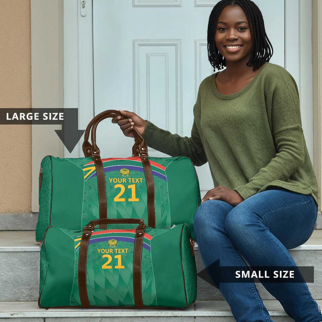 South Africa Cricket Custom Travel Bag African King Proteas Green