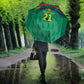 South Africa Cricket Custom Umbrella African King Proteas Green