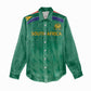 South Africa Cricket Custom Women Casual Shirt African King Proteas Green LT9
