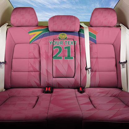 South Africa Cricket Custom Back Car Seat Cover African King Proteas Pink