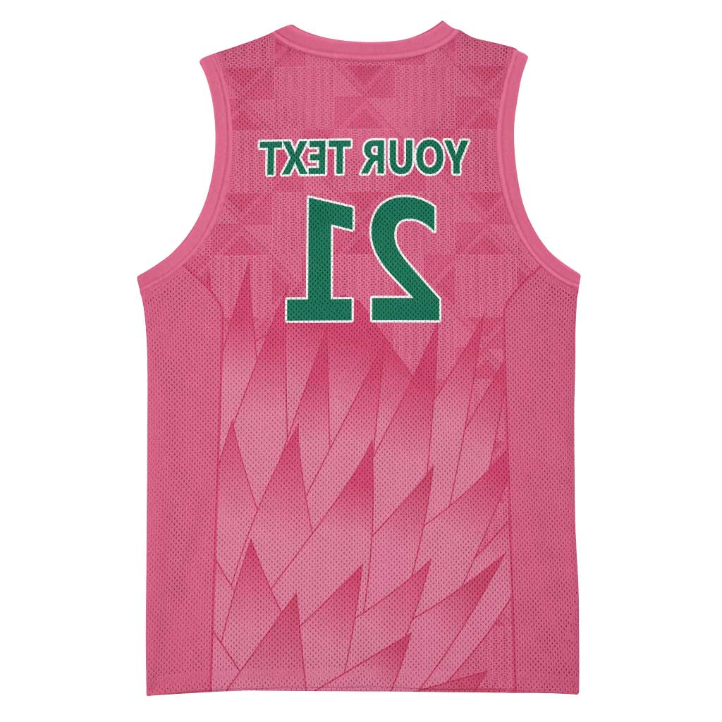 South Africa Cricket Custom Basketball Jersey African King Proteas Pink - African Pride
