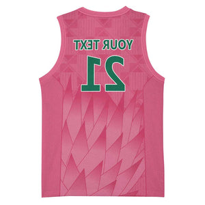 South Africa Cricket Custom Basketball Jersey African King Proteas Pink - African Pride
