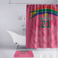 South Africa Cricket Custom Bathroom Set African King Proteas Pink