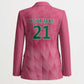 South Africa Cricket Custom Blazer African King Proteas Pink
