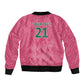 South Africa Cricket Custom Bomber Jacket African King Proteas Pink
