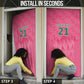 South Africa Cricket Custom Door Cover African King Proteas Pink