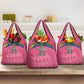 South Africa Cricket Custom Grocery Bag African King Proteas Pink