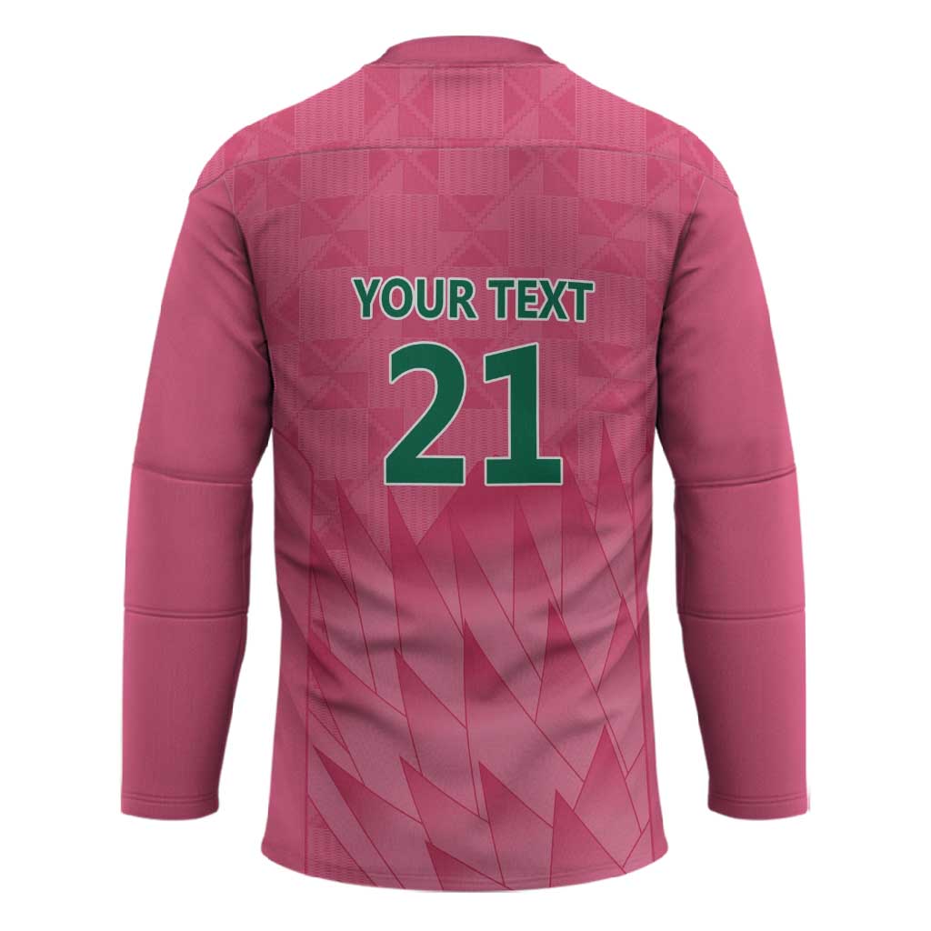 South Africa Cricket Custom Hockey Jersey African King Proteas Pink