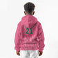 South Africa Cricket Custom Kid Hoodie African King Proteas Pink
