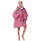 South Africa Cricket Custom Kid Wearable Blanket Hoodie African King Proteas Pink