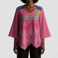 South Africa Cricket Custom Kimono Sleeve Blouse African King Proteas Pink