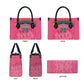 South Africa Cricket Custom Leather Bag African King Proteas Pink