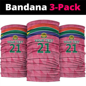 South Africa Cricket Custom Neck Gaiter African King Proteas Pink LT9