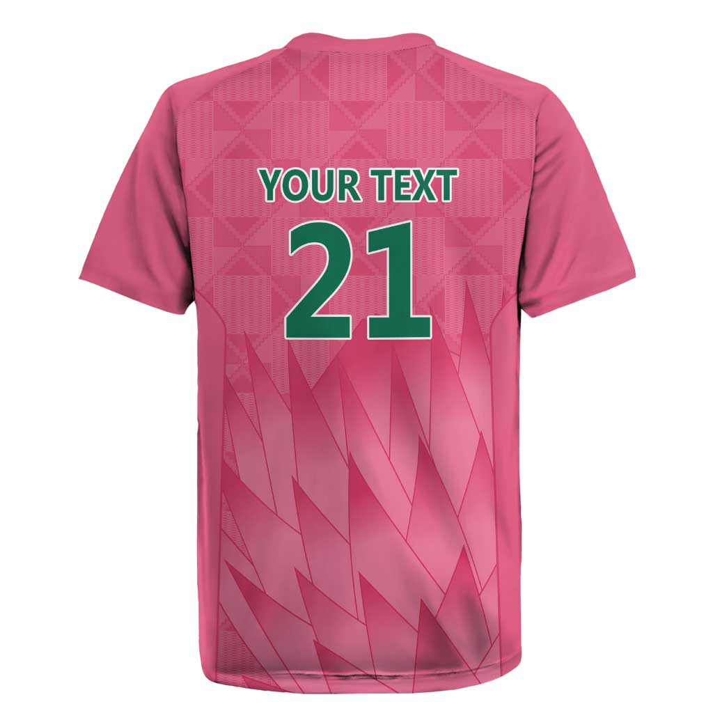 South Africa Cricket Custom Rugby Jersey African King Proteas Pink