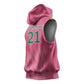 South Africa Cricket Custom Sleeveless Hoodie African King Proteas Pink - African Pride