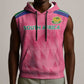 South Africa Cricket Custom Sleeveless Hoodie African King Proteas Pink - African Pride