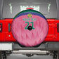South Africa Cricket Custom Spare Tire Cover African King Proteas Pink