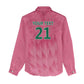 South Africa Cricket Custom Women Casual Shirt African King Proteas Pink LT9