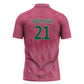 South Africa Cricket Custom Zipper Polo Shirt African King Proteas Pink