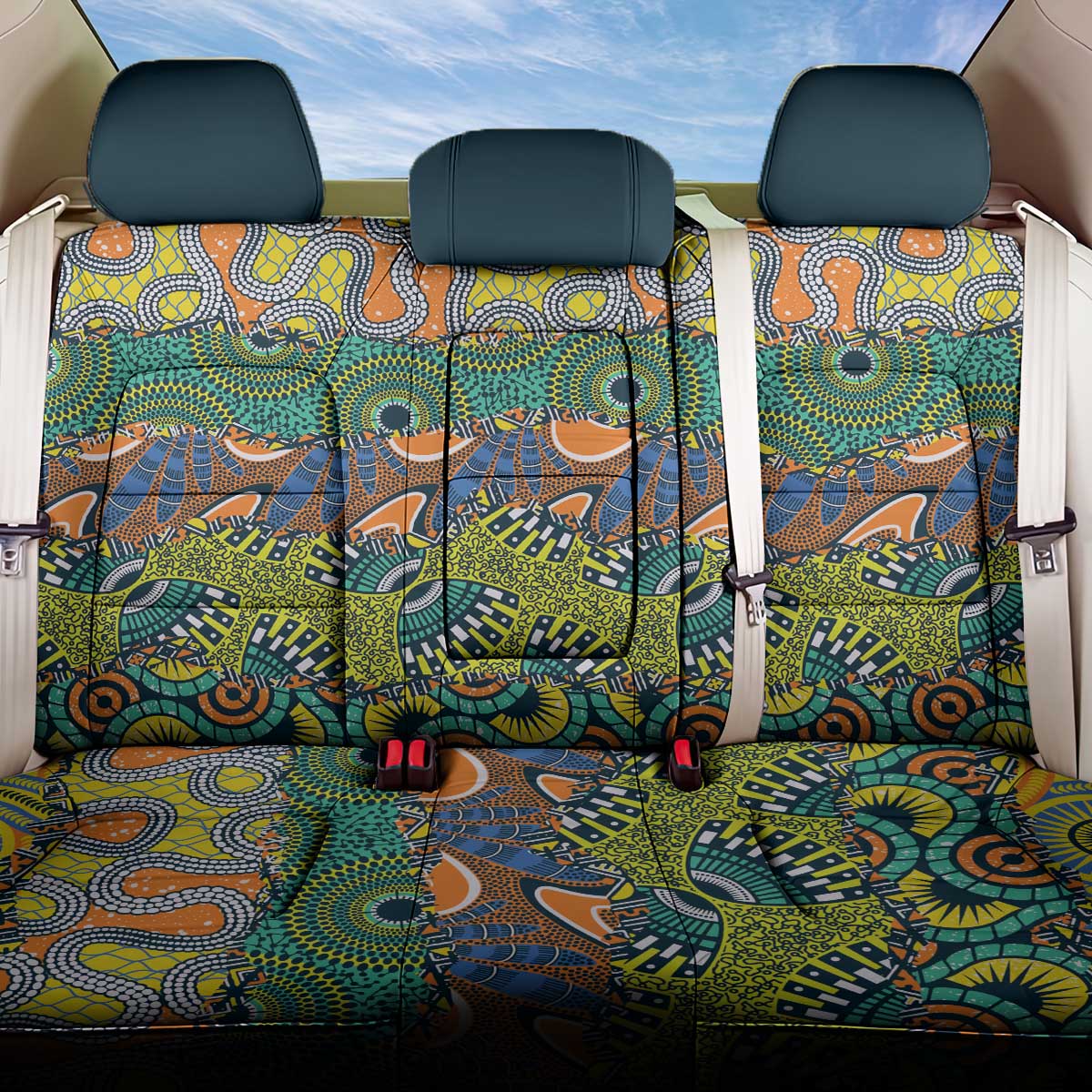 Africa Tribal Mixed Pattern Back Car Seat Cover - African Pride