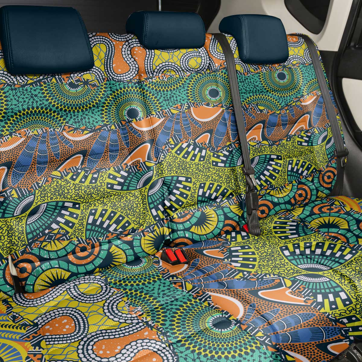 Africa Tribal Mixed Pattern Back Car Seat Cover - African Pride