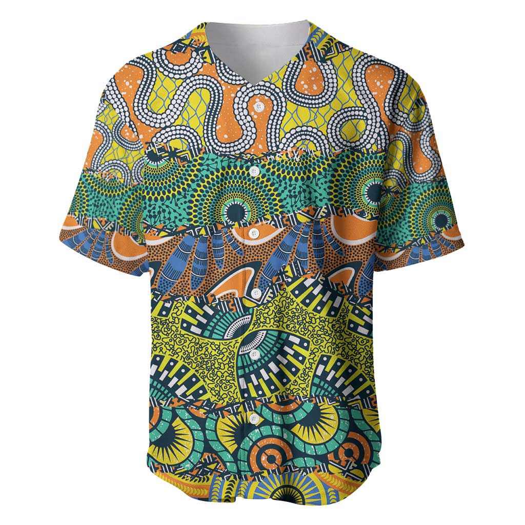 Africa Tribal Mixed Pattern Baseball Jersey - African Pride