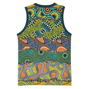 Africa Tribal Mixed Pattern Basketball Jersey - African Pride