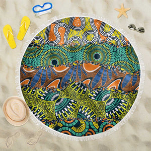 Africa Tribal Mixed Pattern Beach Blanket - African Pride
