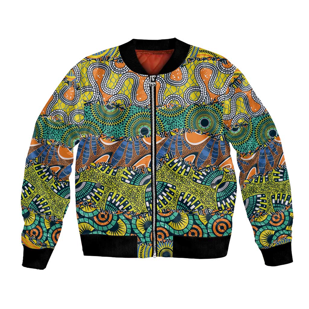 Africa Tribal Mixed Pattern Bomber Jacket - African Pride