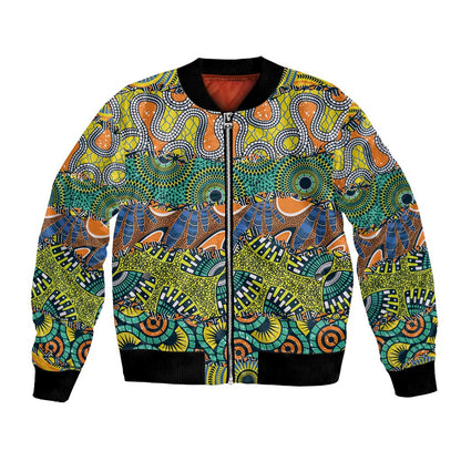 Africa Tribal Mixed Pattern Bomber Jacket - African Pride