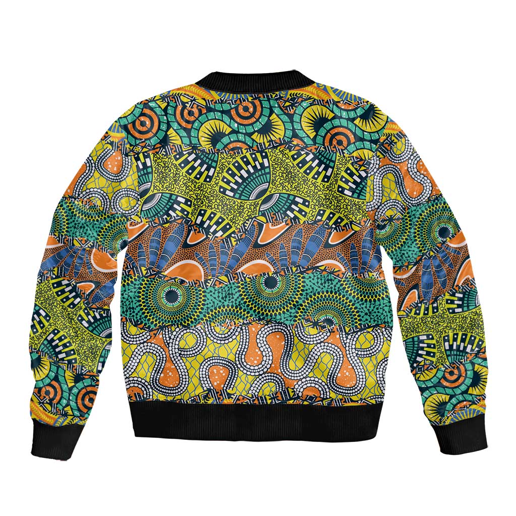 Africa Tribal Mixed Pattern Bomber Jacket - African Pride