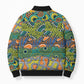Africa Tribal Mixed Pattern Bomber Puffer Jacket