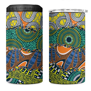Africa Tribal Mixed Pattern 4 in 1 Can Cooler Tumbler - African Pride