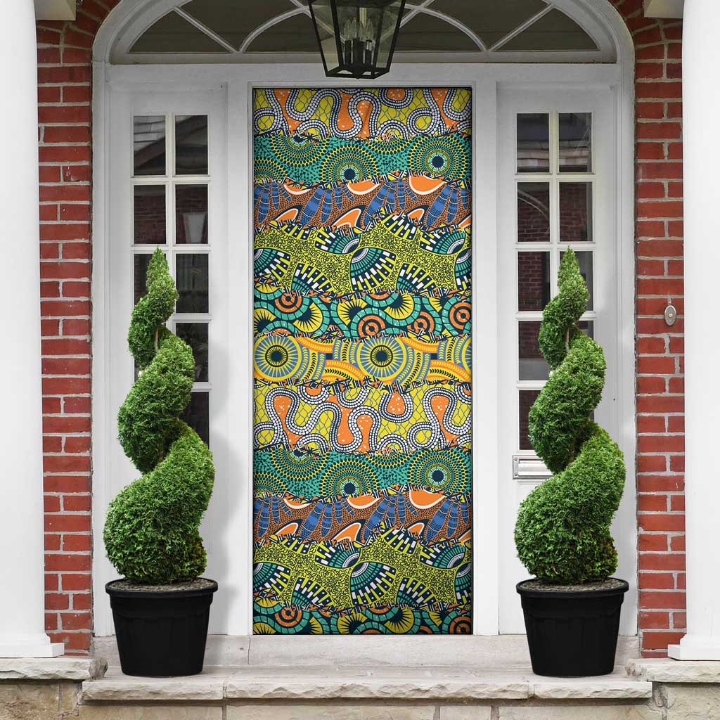 Africa Tribal Mixed Pattern Door Cover