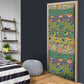 Africa Tribal Mixed Pattern Door Cover