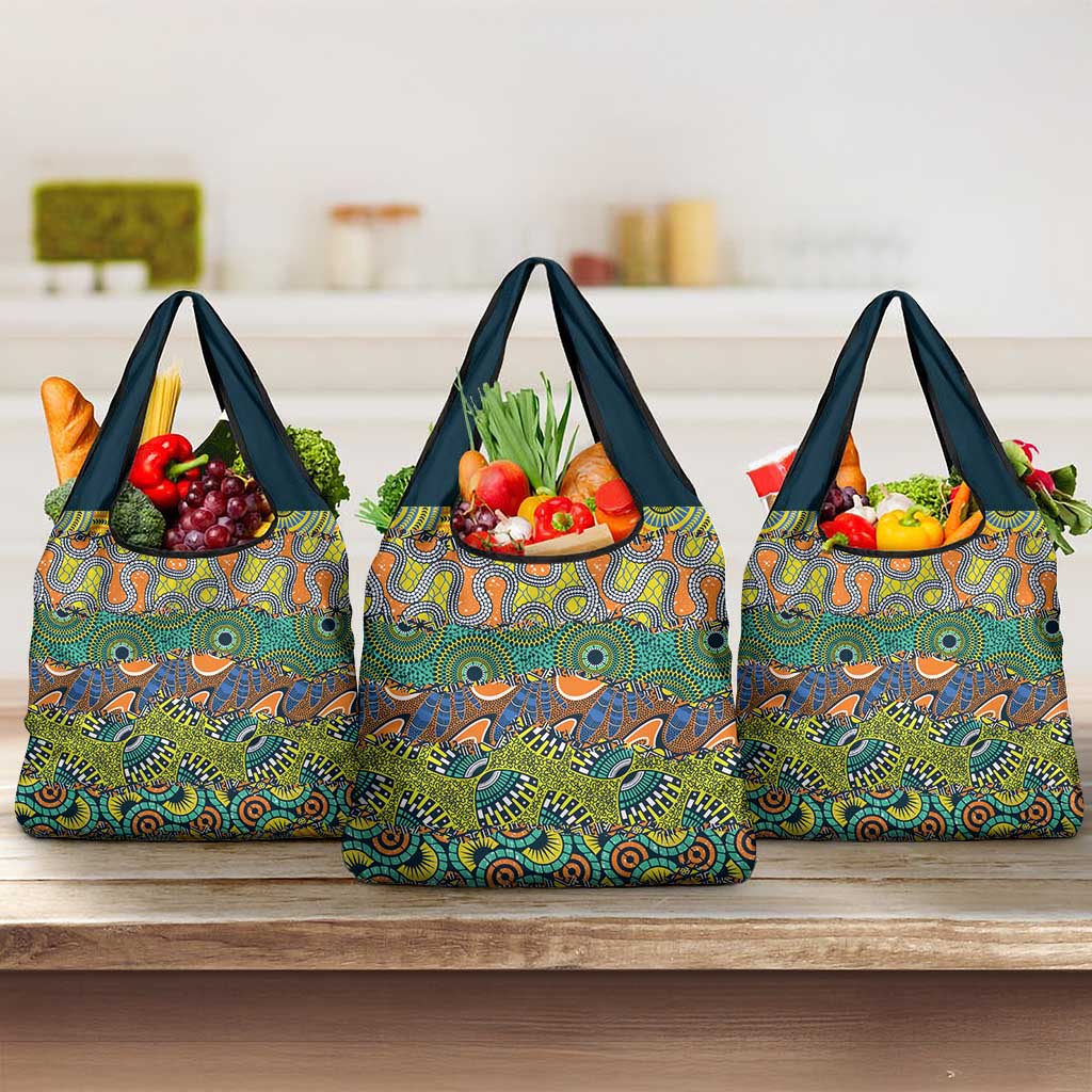 Africa Tribal Mixed Pattern Grocery Bag - African Pride
