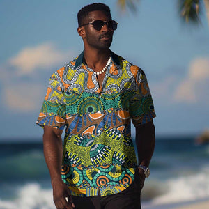 Africa Tribal Mixed Pattern Hawaiian Shirt - African Pride