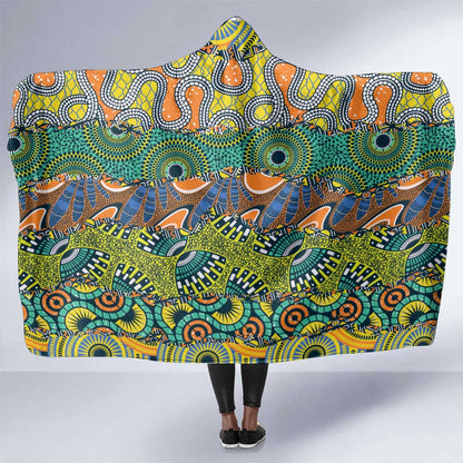 Africa Tribal Mixed Pattern Hooded Blanket - African Pride