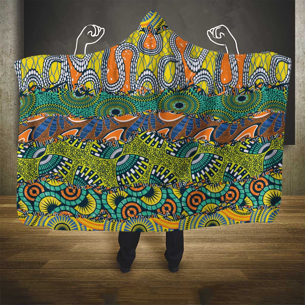 Africa Tribal Mixed Pattern Hooded Blanket - African Pride