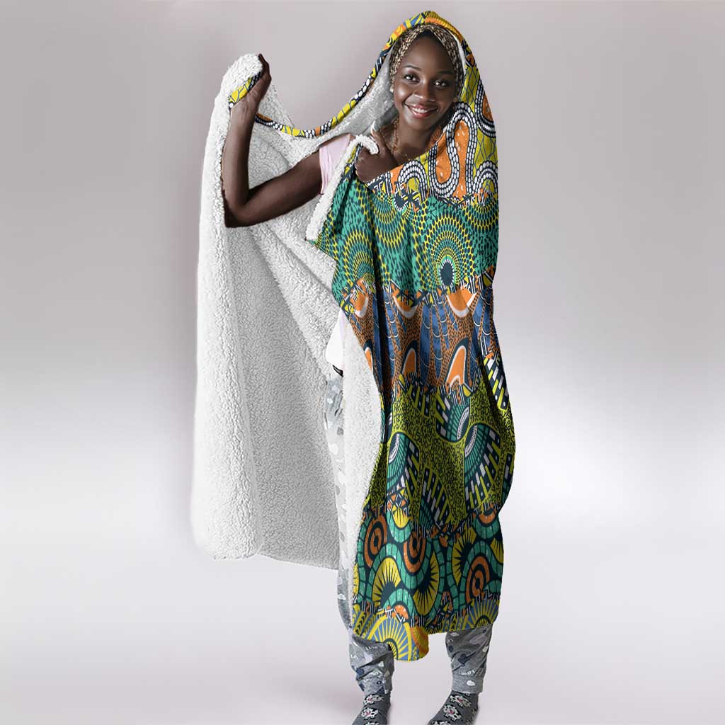 Africa Tribal Mixed Pattern Hooded Blanket - African Pride