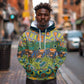 Africa Tribal Mixed Pattern Hoodie - African Pride