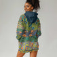 Africa Tribal Mixed Pattern Hoodie Dress - African Pride