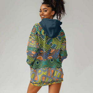 Africa Tribal Mixed Pattern Hoodie Dress - African Pride