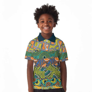 Africa Tribal Mixed Pattern Kid Polo Shirt - African Pride