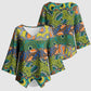 Africa Tribal Mixed Pattern Kimono Sleeve Blouse