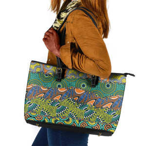 Africa Tribal Mixed Pattern Leather Tote Bag - African Pride